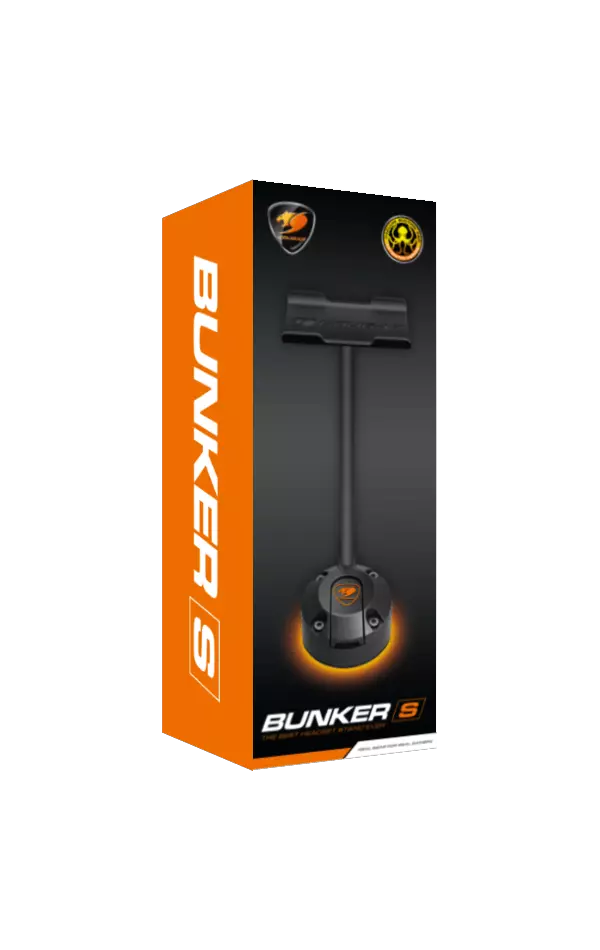Le support de casque Cougar Gaming Bunker S offre une solution de rangement pratique et sécurisée pour votre casque gaming. La base en caoutchouc antidérapante assure une stabilité maximale.