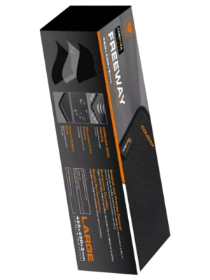 Le Cougar Gaming Freeway en Large offre une surface lisse et régulière pour une précision de suivi maximale. La taille Large offre une expérience de jeu encore plus optimale.