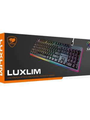 Clavier Luxlim RGB avec touches opto-mécaniques et rétroéclairage RGB personnalisable.